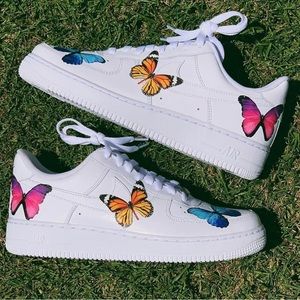 Drip Creationz Butterfly AirForce 1s